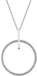 Hot Diamonds Silberne Halskette mit echtem Diamant Flora DP717 (Kette, Anhänger)