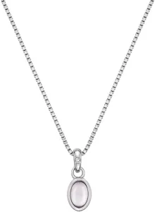 Hot Diamonds Silberne Halskette für die im Oktober Geborenen Birthstone DP763