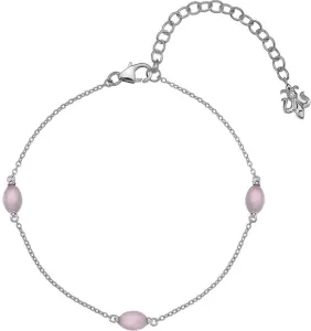 Hot Diamonds Silbernes Armband für im Oktober geborenen rosa Quarz AB010