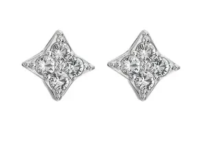 Hot Diamonds Silberohrringe mit Diamanten und Topasen Stellar DE747