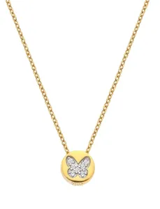 Hot Diamonds Vergoldete Halskette mit Diamant und Topas Jac Jossa Soul DP920 (Kette, Anhänger)