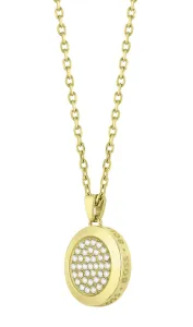 Hugo Boss Fabelhafte vergoldete Halskette mit Kristallen Medallion 1580300