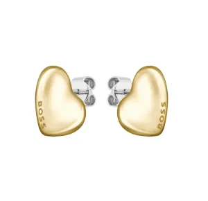 Hugo Boss Schicke vergoldete Ohrringe aus Stahl Honey 1580564