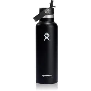 Hydro Flask Standard Mouth Straw Cap Thermoflasche Farbe Černá 621 ml