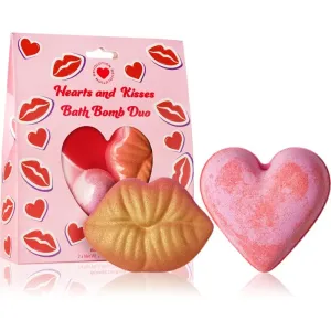I Heart Revolution Bath Fizzer Heart & Kisses Badebombe 2x85 g