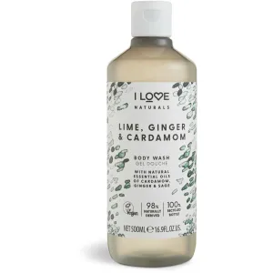 I Love Feuchtigkeitsspendendes Duschgel Lime, Ginger & Cardamon (Body Wash) 500 ml