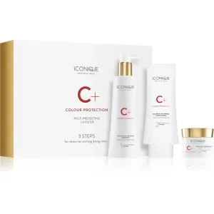 ICONIQUE Professional C+ Colour Protection 3 steps for vibrant hair and long lasting colour Geschenkset (für gefärbtes Haar)