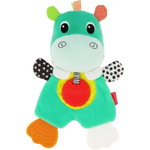 Infantino Cuddly Teether Hippo sanftes Kuscheltier mit Beißring 1 St