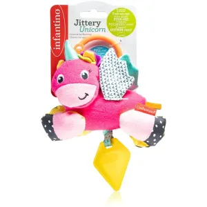 Infantino Unicorn Kontrast-Spielzeug zum Aufhängen mit Beißring 1 St