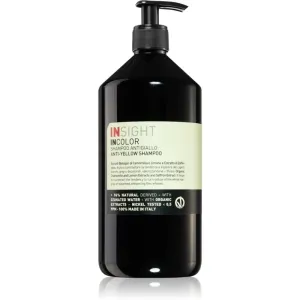 INSIGHT Anti-Yellow Shampoo zum Neutralisieren von Gelbstich für blonde und graue Haare 900 ml