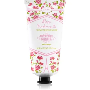 Institut Karité Paris Rose Mademoiselle Shea Hand Cream leichte Creme für die Hände mit Sheabutter tube + box 75 ml