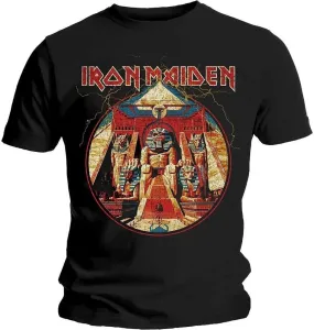 Iron Maiden T-Shirt Powerslave Lightning Circle Black 2XL