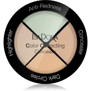 IsaDora Color Correcting Palette mit Korrekturstiften Farbton Anti-Redness 4x1 g