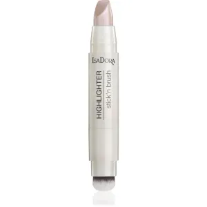 IsaDora Stick'n Brush Highlighter Aufhellender Stift mit Pinselchen Farbton 22 Pink Pearl