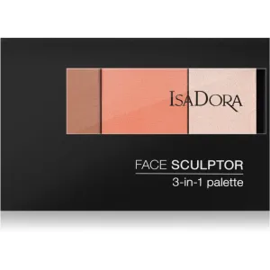 IsaDora Face Sculptor 3-in-1 Palette Aufhellende und Bronzing-Palette Farbton 61 Classic Nude 12 g