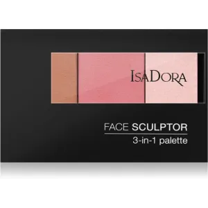 IsaDora Face Sculptor 3-in-1 Palette Aufhellende und Bronzing-Palette Farbton 62 Cool Pink 12 g