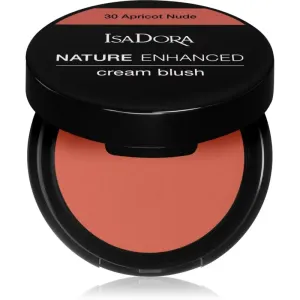 IsaDora Nature Enhanced Cream Blush kompaktes Rouge mit Pinsel und Spiegel Farbton 30 Apricot Nude 3 g