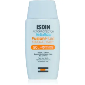ISDIN Fotoprotector Fusion Fluid Mneral Baby mineralische Sonnencreme für Kinder SPF 50 50 ml