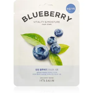 It´s Skin The Fresh Mask Blueberry Feuchtigkeitsspendende Tuchmaske mit revitalisierender Wirkung 21 g