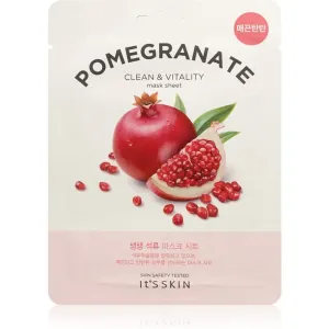 It´s Skin The Fresh Mask Pomegranate vitalisierende textile Maske zum Aufhellen der Haut 20 g