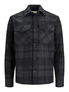 Jack&Jones Herrenhemd JPRROY Comfort Fit 12241533 dark grey melange L