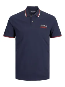 Jack&Jones Herren Poloshirt JJATLAS Regular Fit 12221012 Navy Blazer S