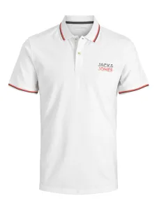 Jack&Jones Herren Poloshirt JJATLAS Regular Fit 12221012 White M