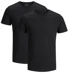 Jack&Jones 2 PACK - Herren T-Shirt JACBASIC Regular Fit 12133913 Black XL