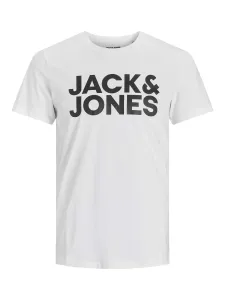 Jack&Jones Herren T-Shirt JJECORP Slim Fit 12151955 White L