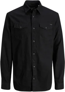 Jack&Jones Herrenhemd JJESHERIDAN Slim Fit 12138115 Black Denim L
