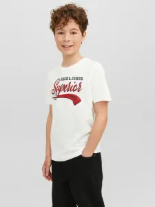 Jack & Jones Logo Kinder  T‑Shirt Weiß