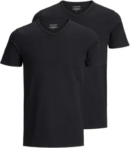 Jack&Jones 2 PACK - Herren T-Shirt JACBASIC Regular Fit 12133914 Black XL