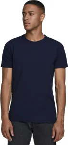 Jack&Jones Herren T-Shirt JJEBASIC Stretch Fit 12058529 Navy Blue L