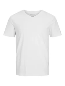 Jack&Jones Herren T-Shirt JJEORGANIC Standard Fit 12156102 White S