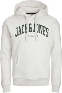 Jack&Jones Herrensweatshirt JJEJOSH Relaxed Fit 12236513 White Melange S