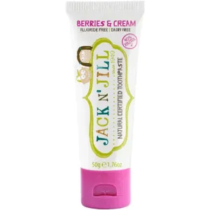Jack N’ Jill Toothpaste natürliche Zahnpasta für Kinder Geschmack Berries & Cream 50 g