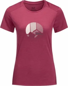 Jack Wolfskin Crosstrail Graphic T W Sangria Red M Outdoor T-Shirt