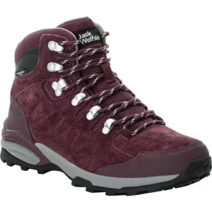 Jack Wolfskin REFUGIO TEXAPORE MID W Damen Wanderschuhe, weinrot, größe 38