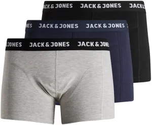 Jack&Jones 3 PACK - Herren Boxershorts JACANTHONY 12160750 Black - Blue nights - LGM M