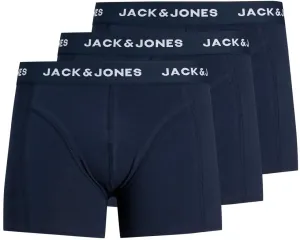 Jack&Jones 3 PACK - Herren Boxershorts JACANTHONY 12171946 Blue Nights M