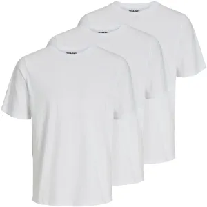 Jack&Jones 3 PACK - Herren T-Shirt JACUNDER Standard Fit 12248076 White XXL