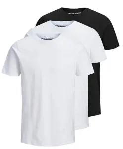Jack&Jones 3 PACK - Herren T-Shirt JJEORGANIC Slim Fit 12191759 Black 1Black 1White 1White L