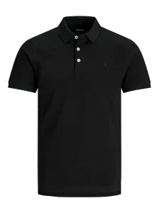 Jack&Jones Herren Poloshirt JJEPAULOS Slim Fit 12136668 Black XL