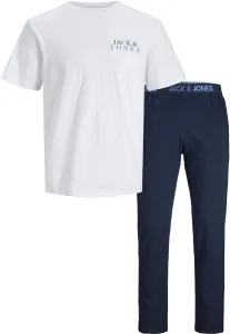 Jack&Jones Herren Pyjama JACALEX Standard Fit 12252292 White XL