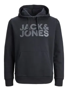 Jack&Jones Herren Sweatshirt JJECORP Regular Fit 12152840 Black/Large Prin L