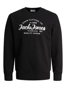 Jack&Jones Herren Sweatshirt JJFOREST Standard Fit 12248002 Black M