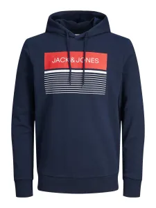 Jack&Jones Herren Sweatshirt JJTRAVIS Regular Fit 12223700 Navy Blazer XXL