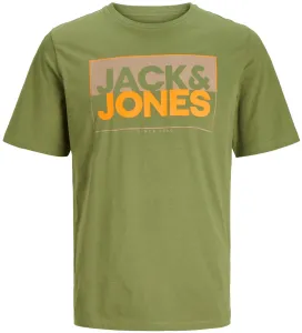 Jack&Jones Herren T-Shirt JCOBOX Standard Fit 12248123 Olive Branch L