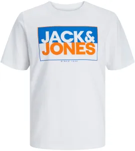 Jack&Jones Herren T-Shirt JCOBOX Standard Fit 12248123 White L