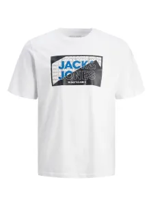 Jack&Jones Herren T-Shirt JCOLOGAN Standard Fit 12242492 white L